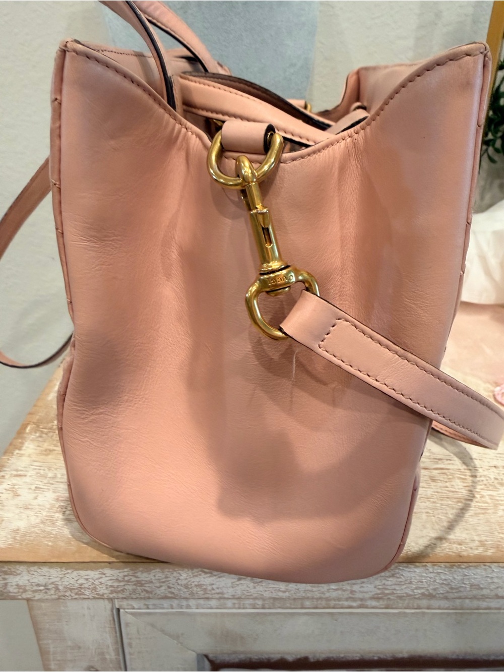 Gucci Pink Leather shoulder/crossbody - Picture 7 of 9